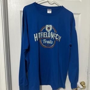 Jerzees Men's Blue T-shirt Size Large